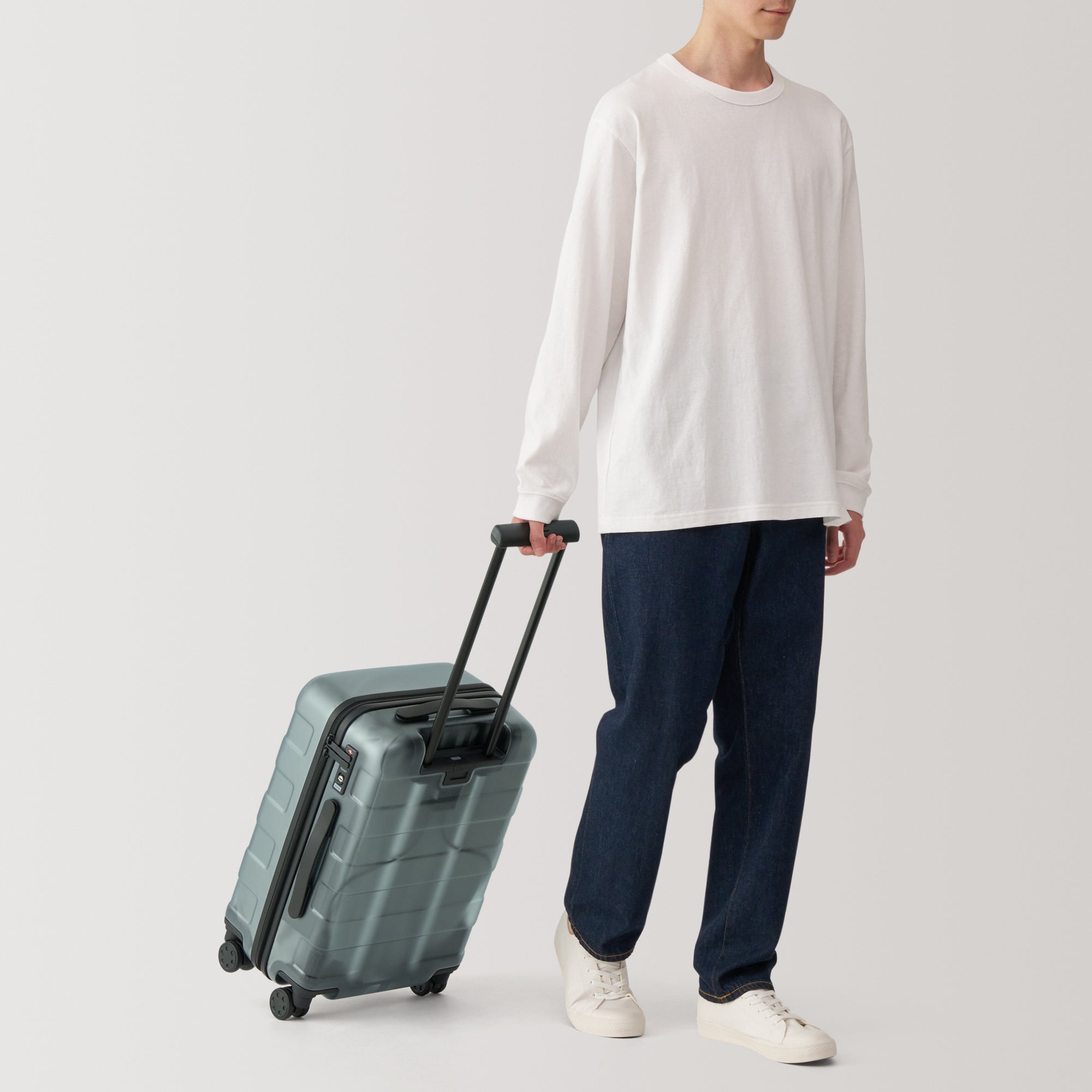 Adjustable Handle Hard Shell Suitcase 36L - Translucent | Carry-On - Image 18