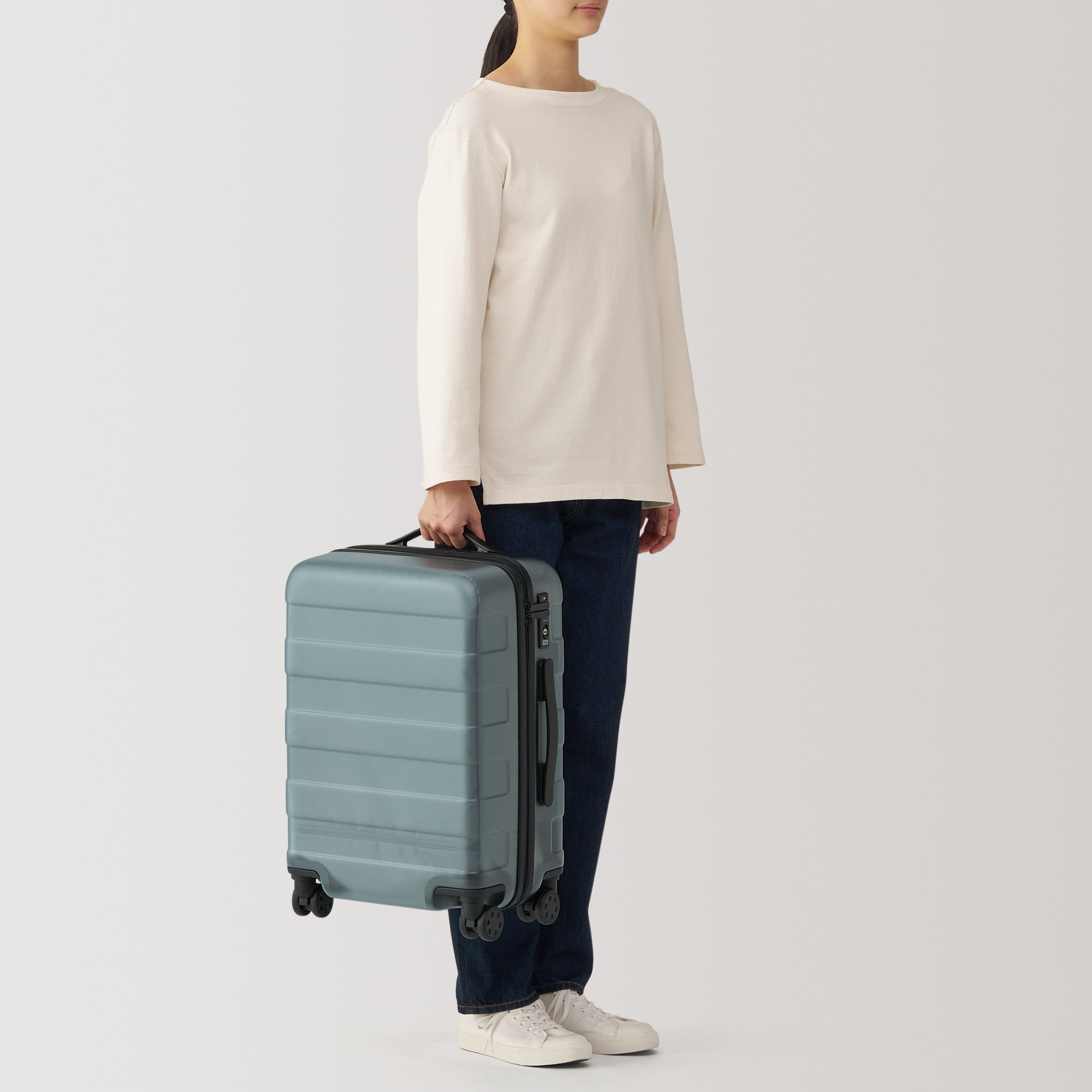 Adjustable Handle Hard Shell Suitcase 36L - Translucent | Carry-On - Image 19