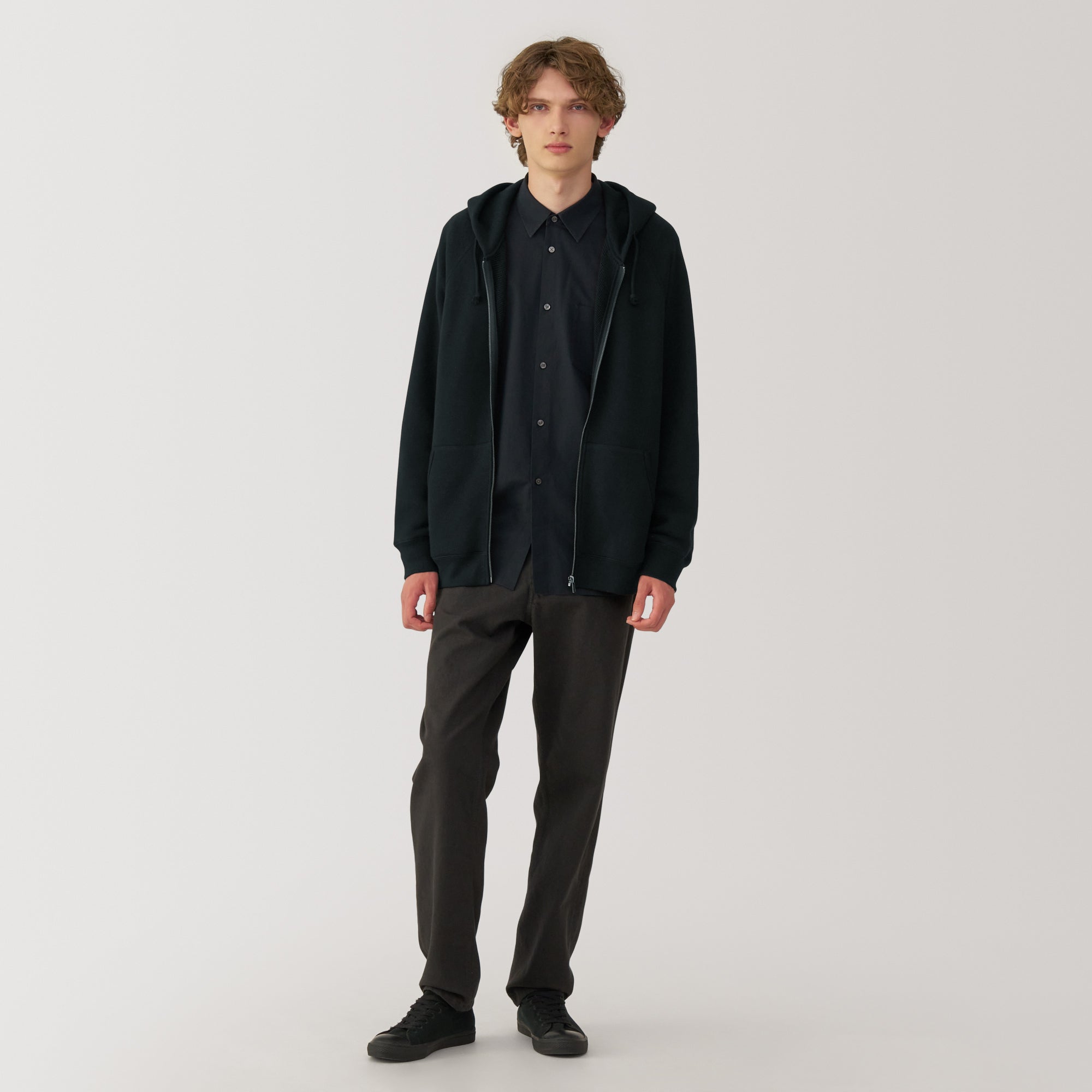 Labo Men's Traditional Knit Sweatshirt Zip Up Hoodie - Image 3