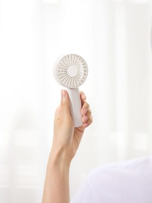 Rechargeable Compact Handheld Fan - White