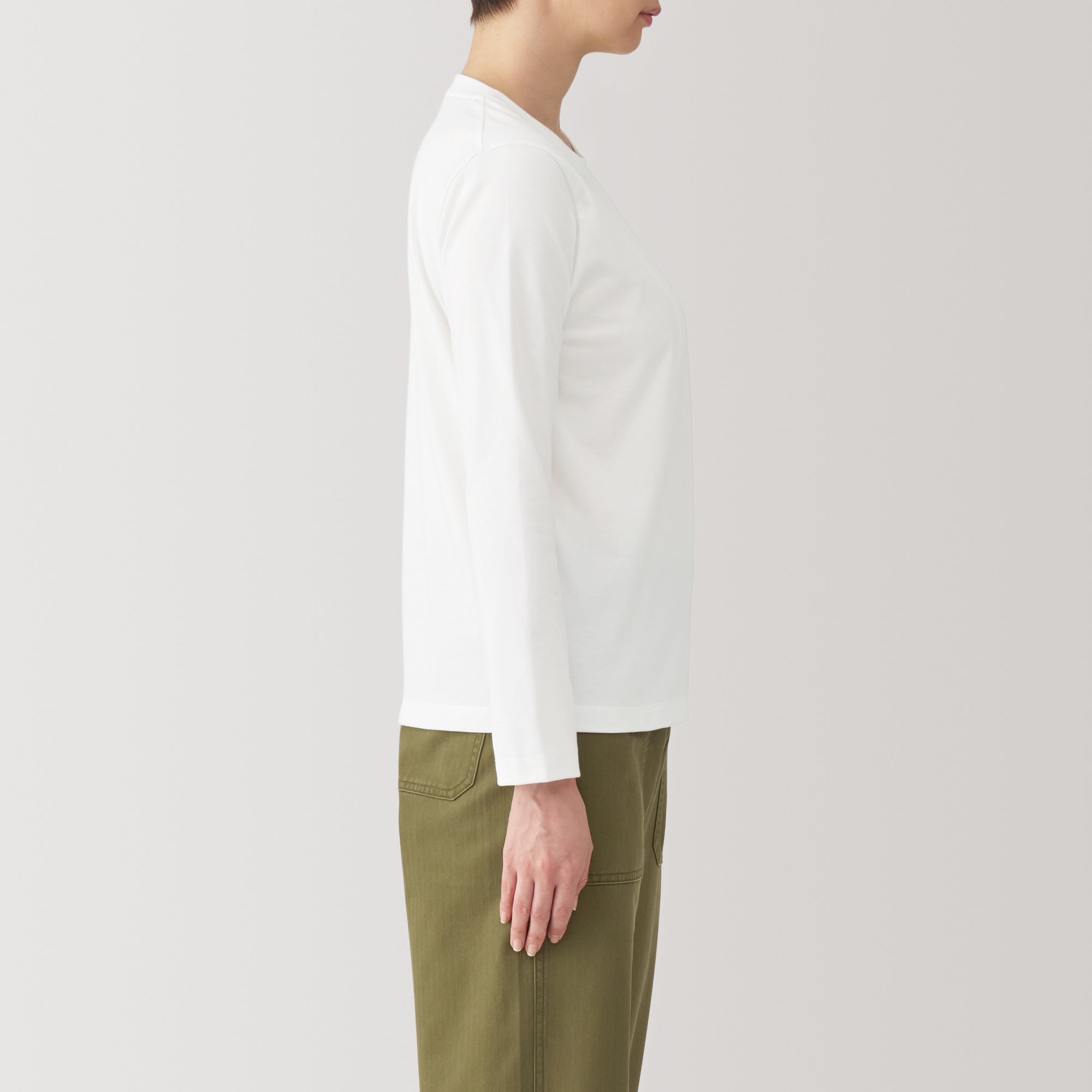 Women's Jersey Crew Neck Long Sleeve T-Shirt - Image 12