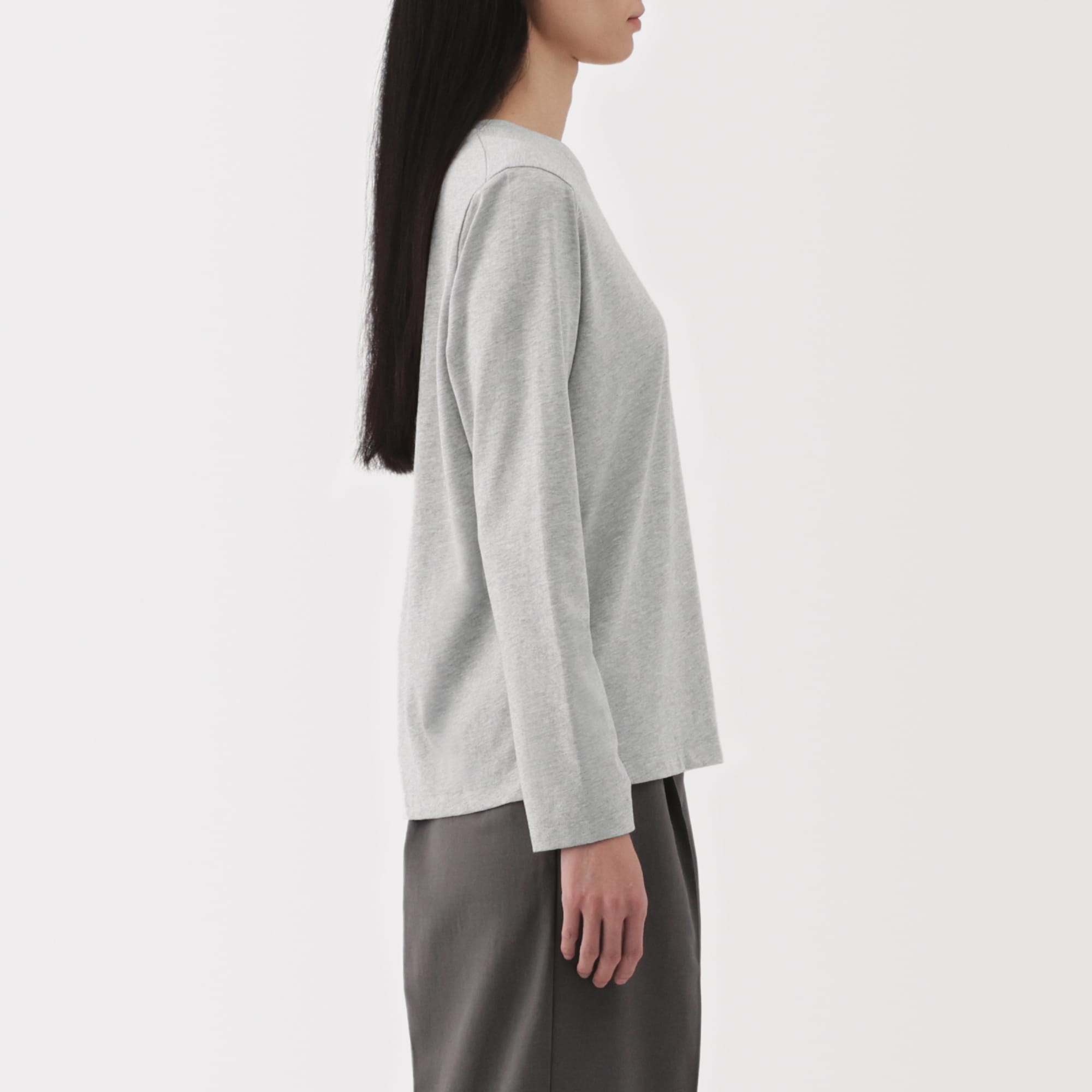 Women's Jersey Crew Neck Long Sleeve T-Shirt - Image 20