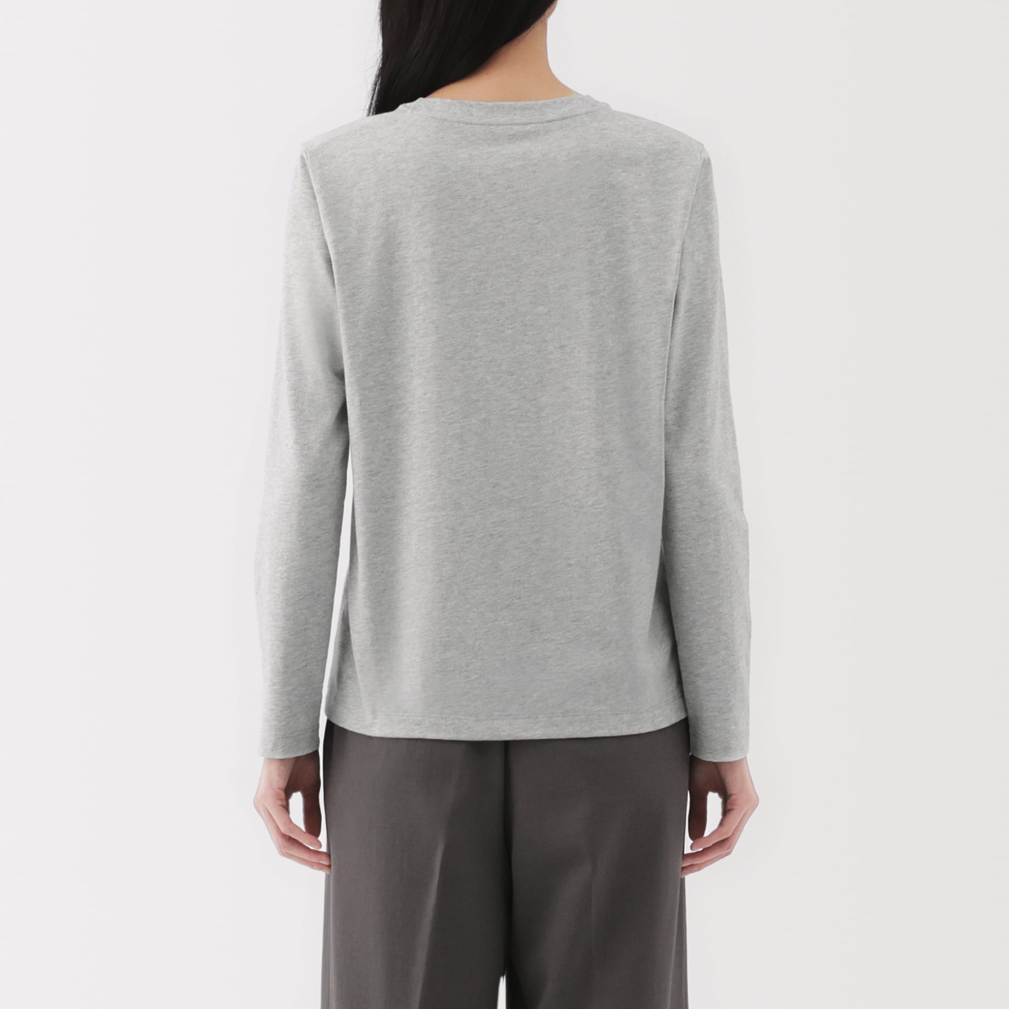 Women's Jersey Crew Neck Long Sleeve T-Shirt - Image 21