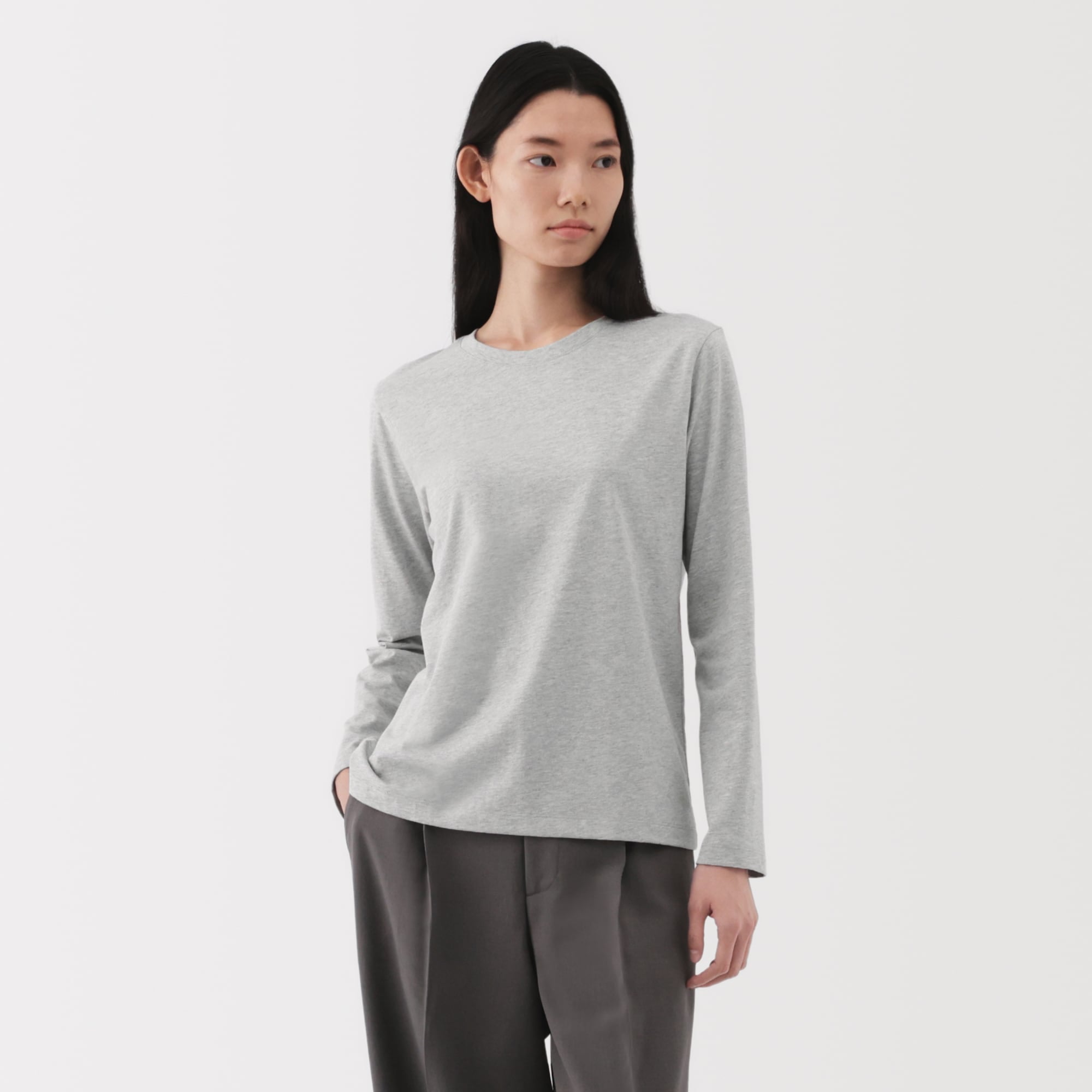 Women's Jersey Crew Neck Long Sleeve T-Shirt - Image 18