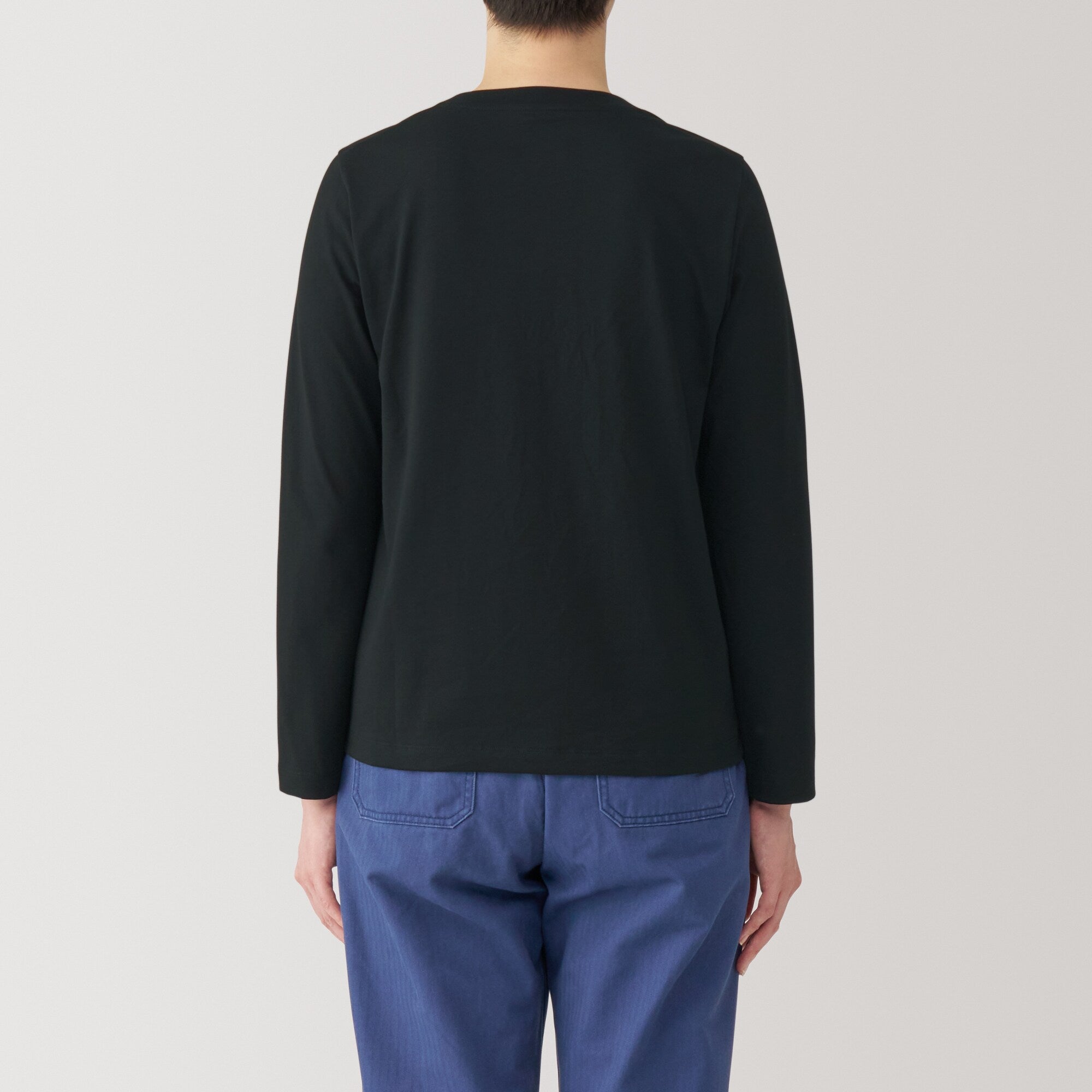 Women's Jersey Crew Neck Long Sleeve T-Shirt - Image 28