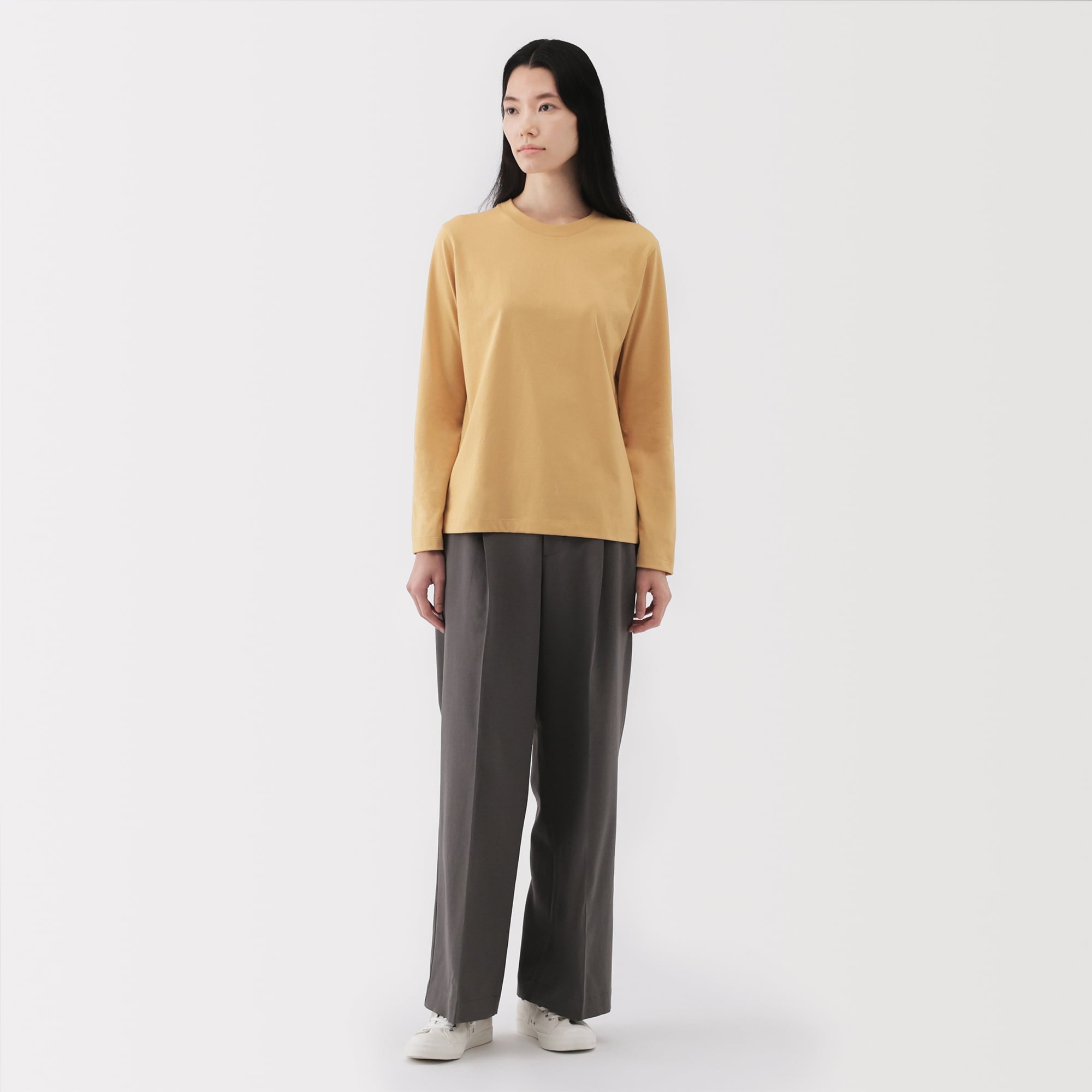 Women's Jersey Crew Neck Long Sleeve T-Shirt - Image 4