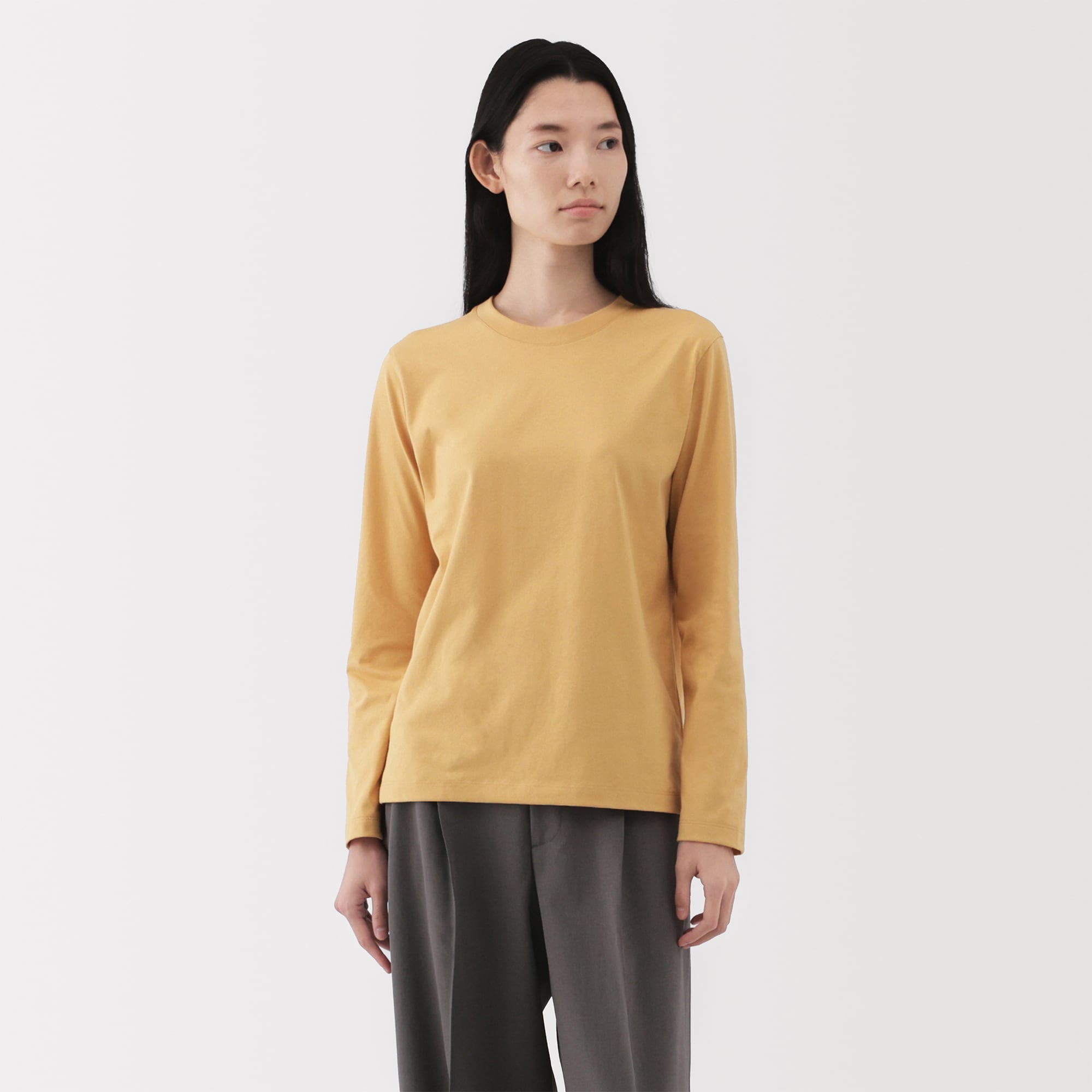 Women's Jersey Crew Neck Long Sleeve T-Shirt