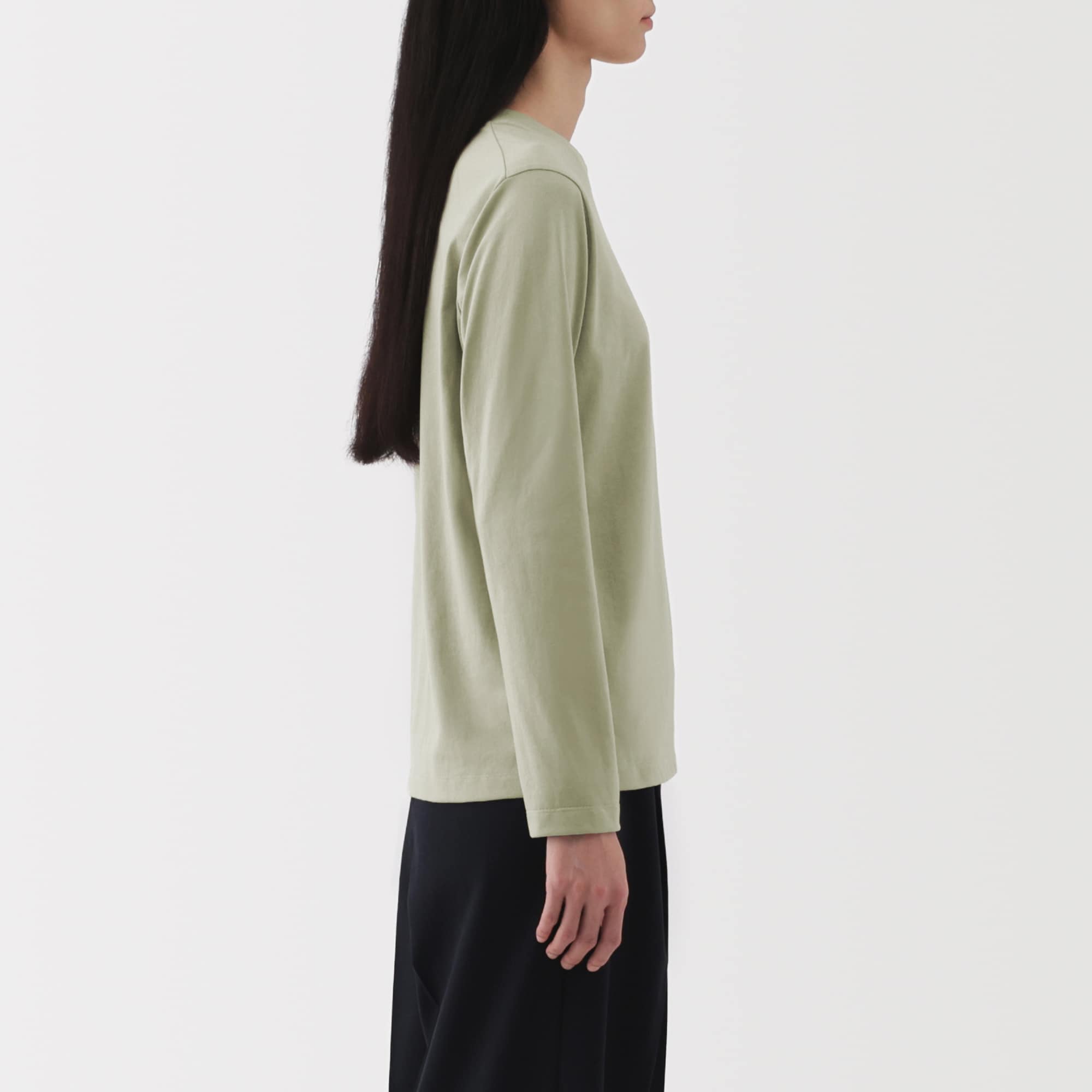 Women's Jersey Crew Neck Long Sleeve T-Shirt - Image 35