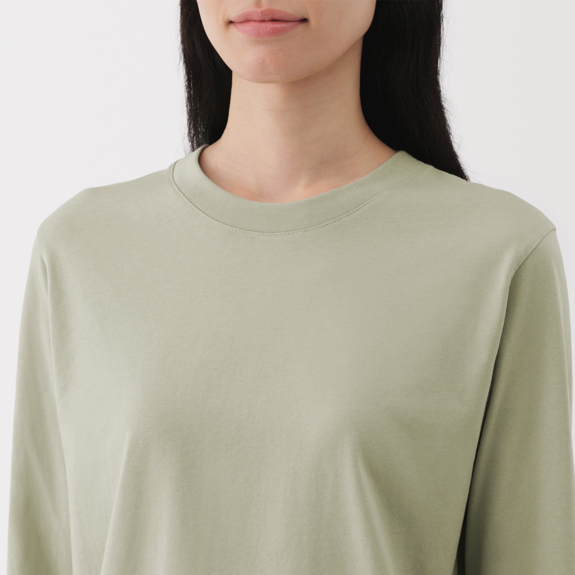 Women's Jersey Crew Neck Long Sleeve T-Shirt - Image 37
