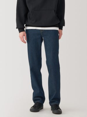 Men's Kapok Blend Straight Denim Trousers