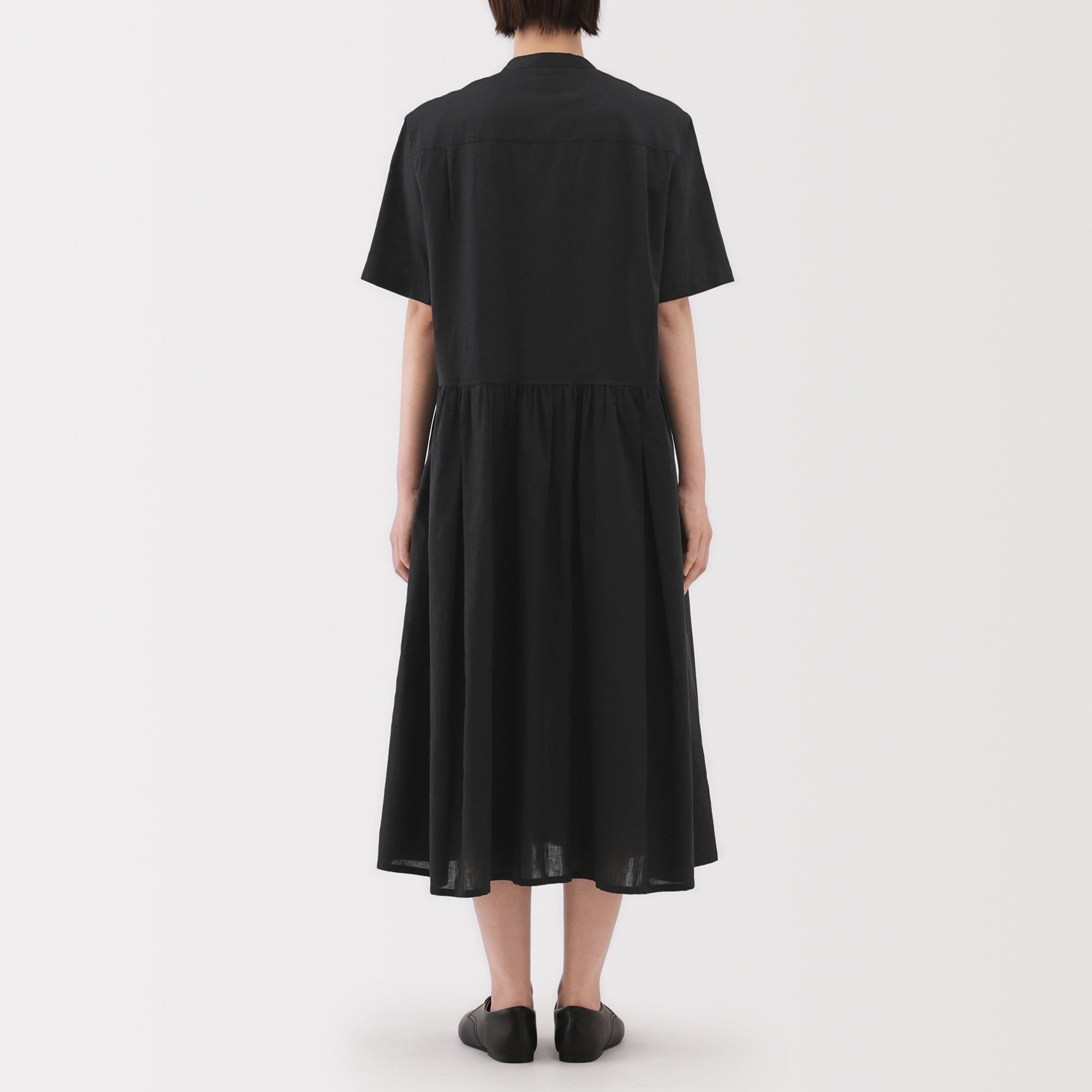 Women's Hemp Cotton Short Sleeve Dress - Image 6