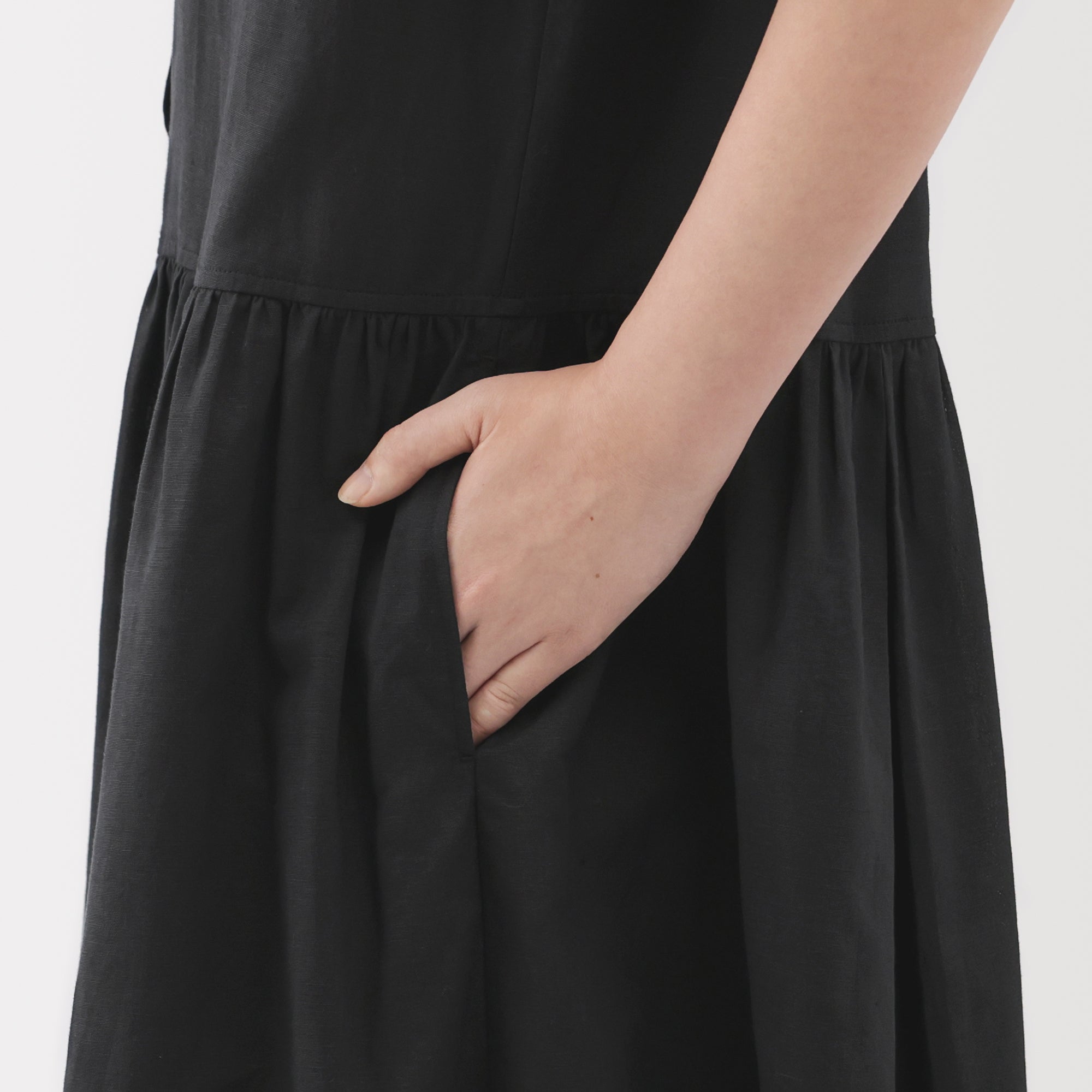 Women's Hemp Cotton Short Sleeve Dress - Image 8