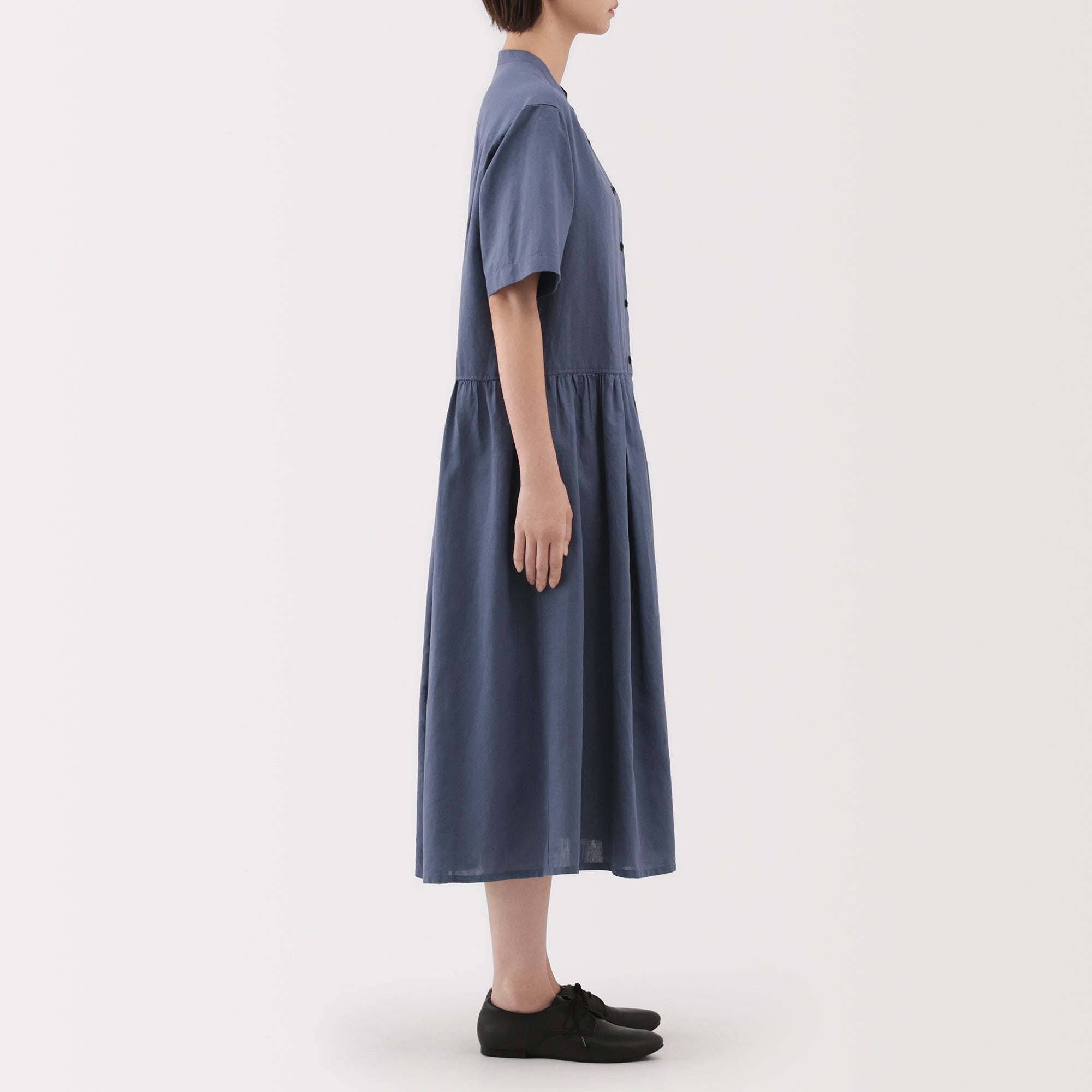 Women's Hemp Cotton Short Sleeve Dress - Image 13