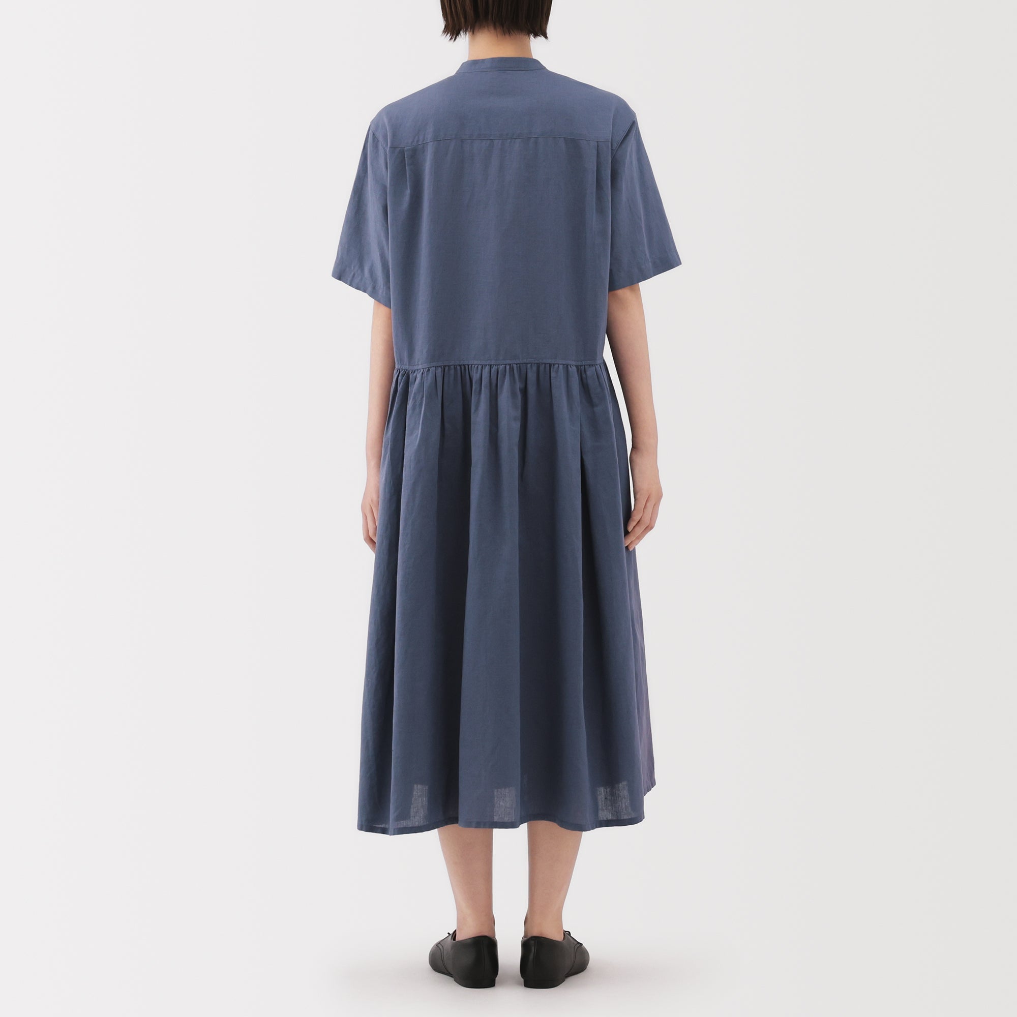 Women's Hemp Cotton Short Sleeve Dress - Image 14