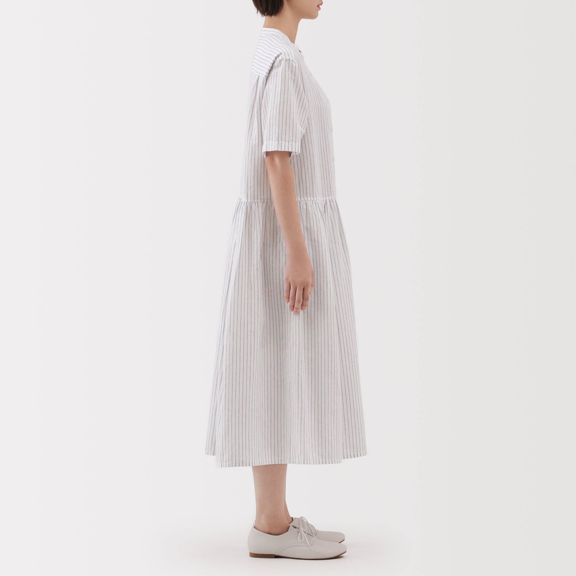 Women's Hemp Cotton Short Sleeve Dress - Image 22