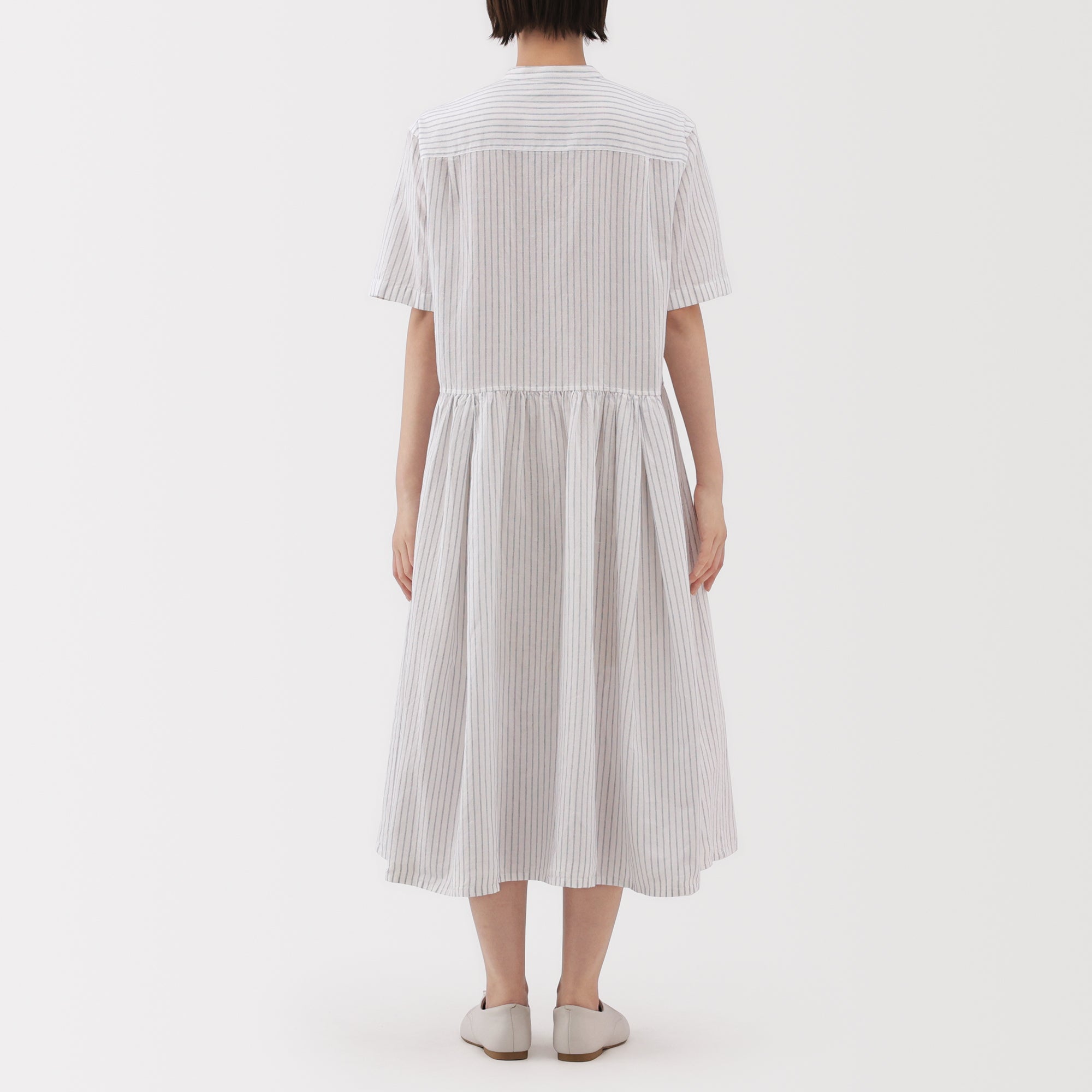 Women's Hemp Cotton Short Sleeve Dress - Image 23