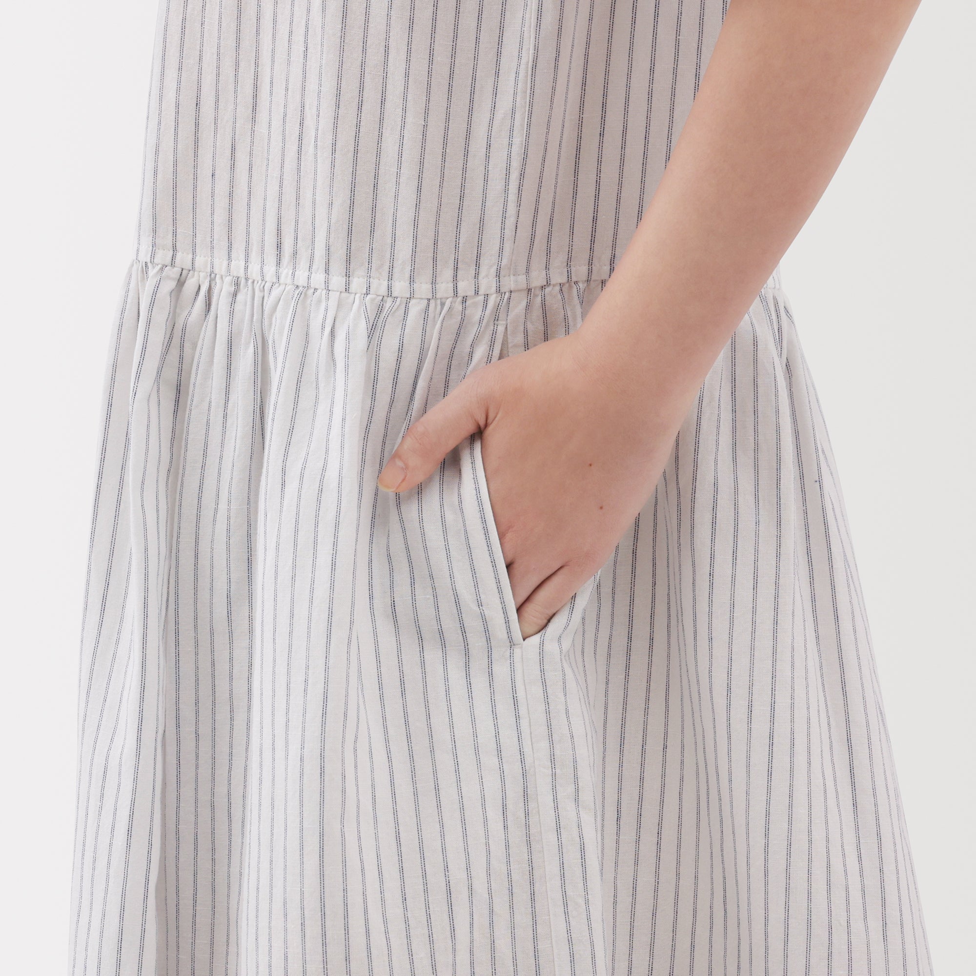 Women's Hemp Cotton Short Sleeve Dress - Image 25