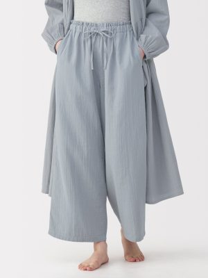 Crepe Gauze Long Pants