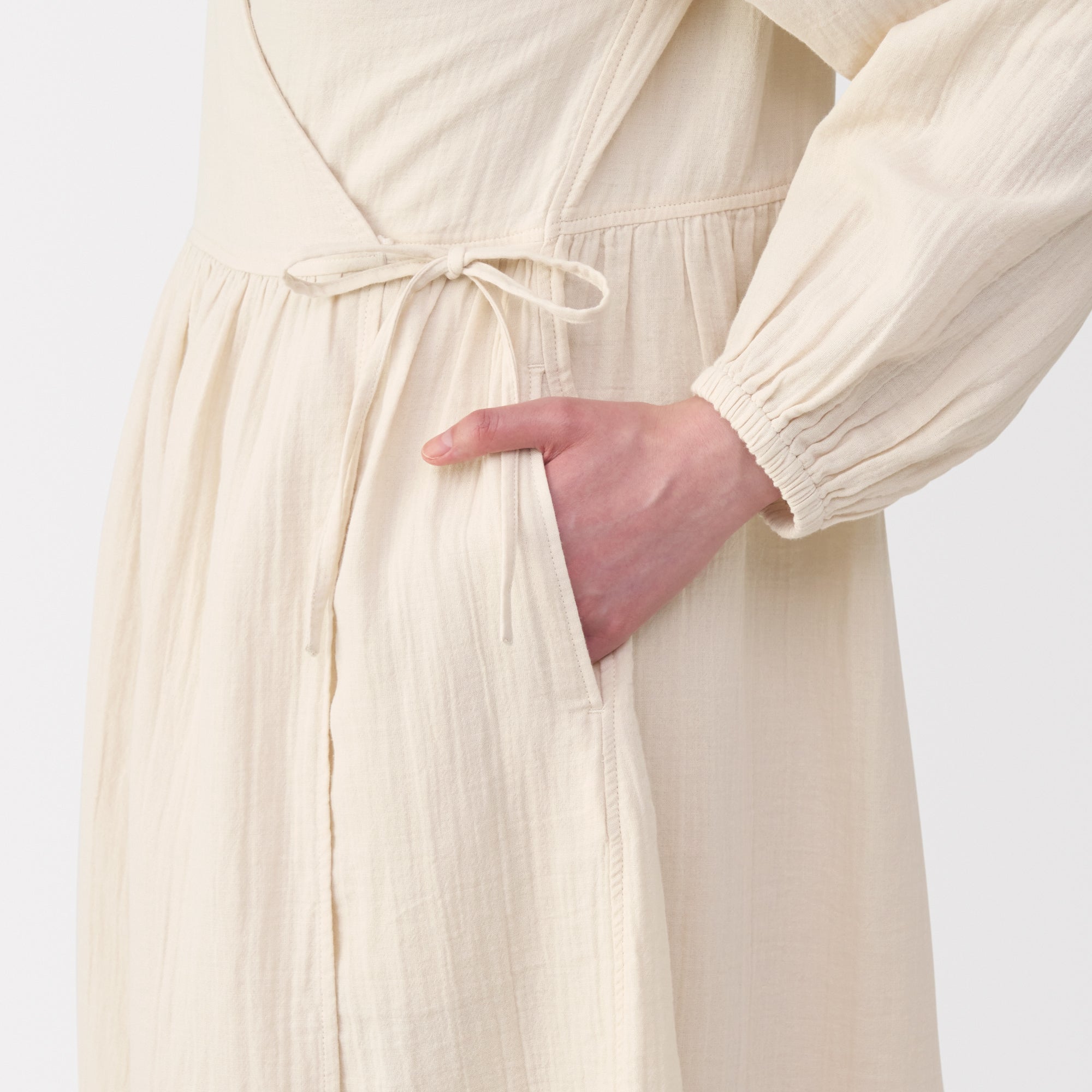 Crepe Gauze Long Cardigan - Image 26