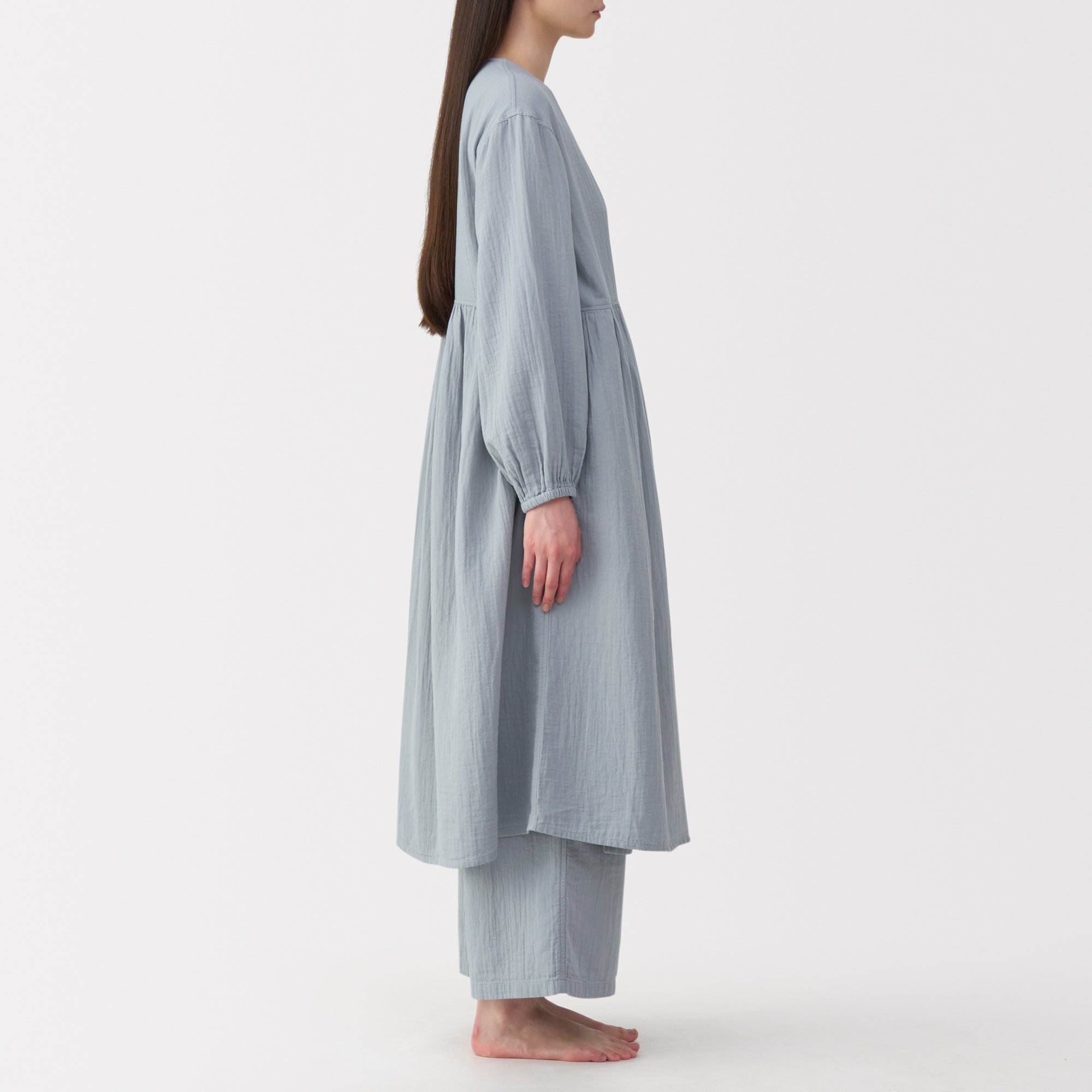 Crepe Gauze Long Cardigan - Image 5