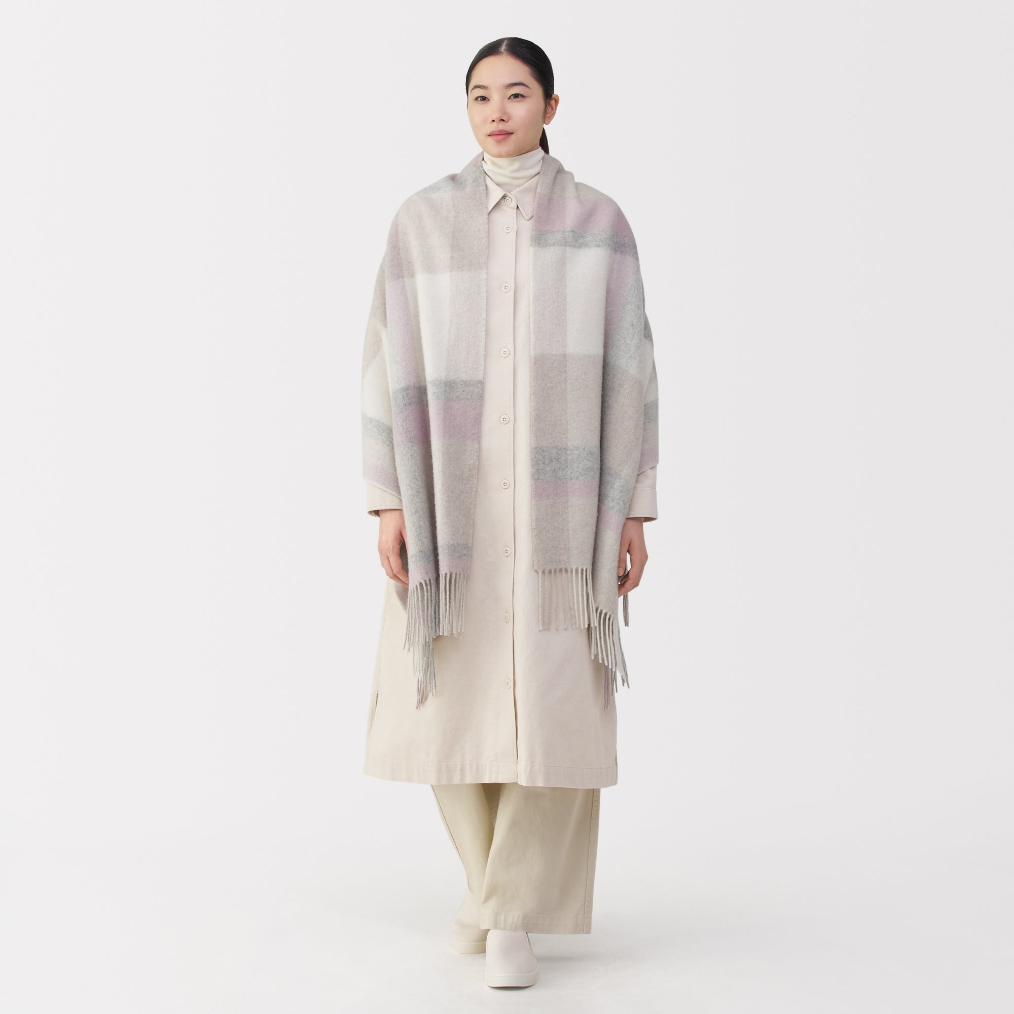 Fluffy Wool Blanket Stole - Image 14