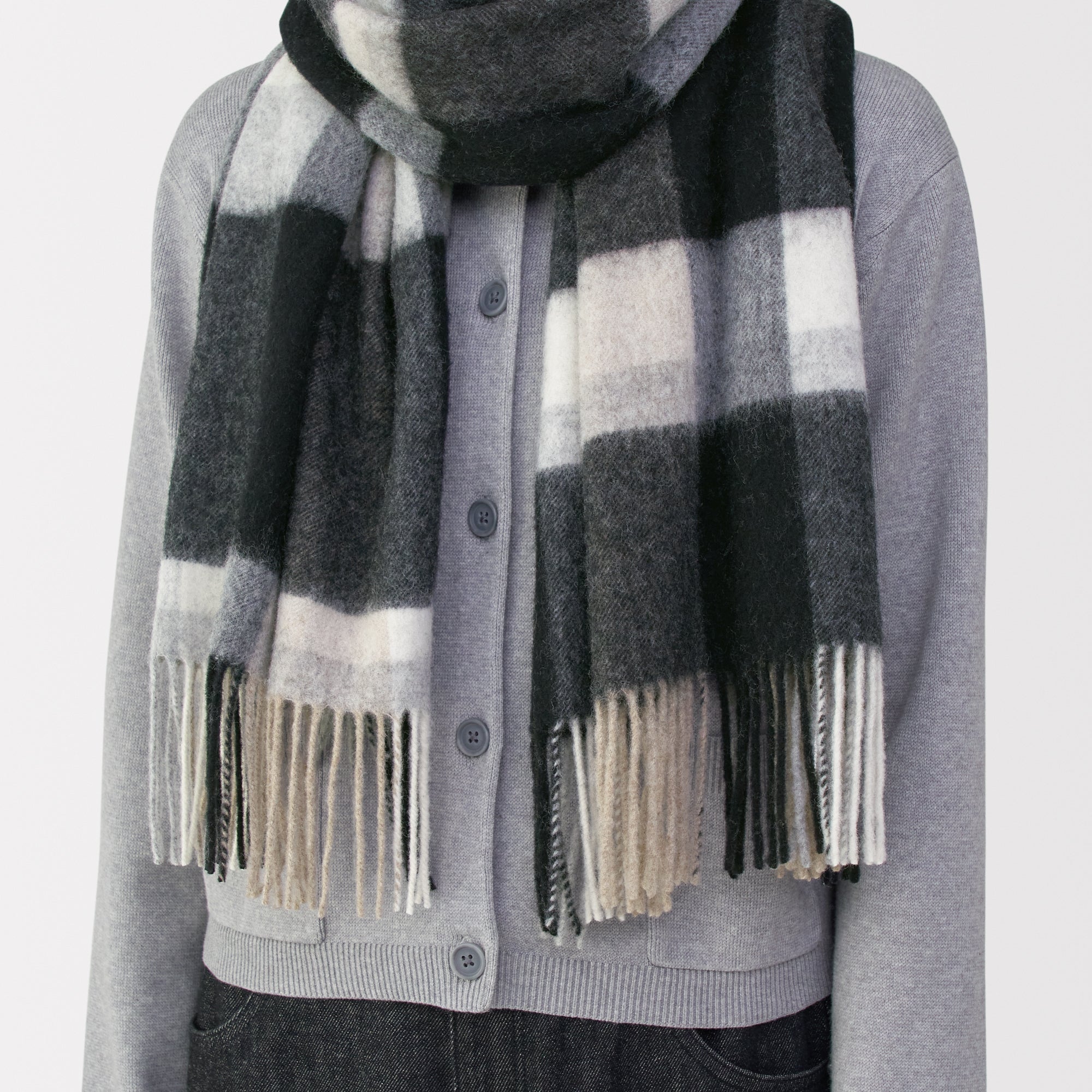 Fluffy Wool Blanket Stole - Image 20