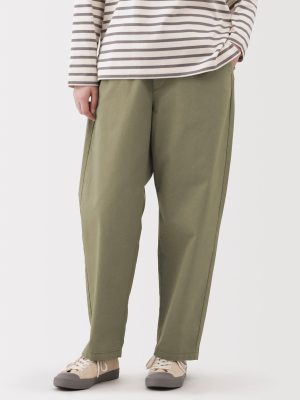 Cotton Easy Tapered Trousers
