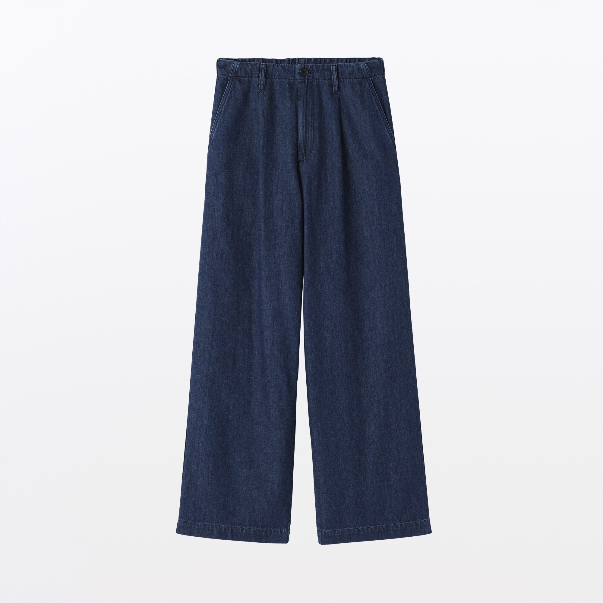 Lightweight Denim Wide Pants - Image 2