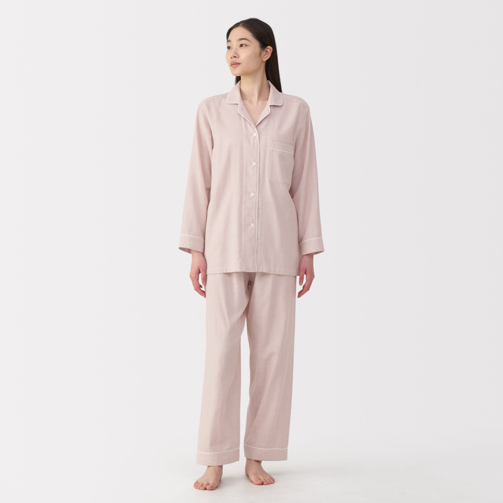 Side Seamless Double Gauze Pajamas