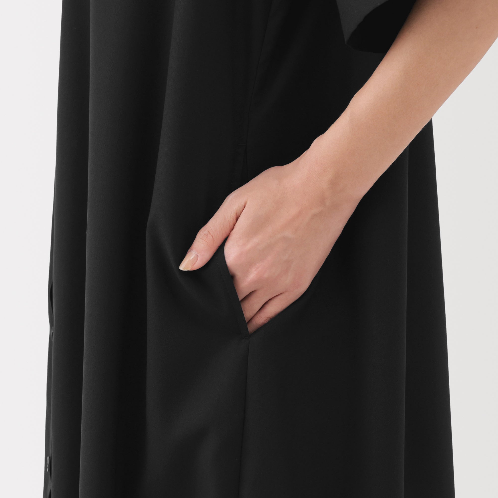 Lyocell Blend Half-Sleeve Dress - Image 8