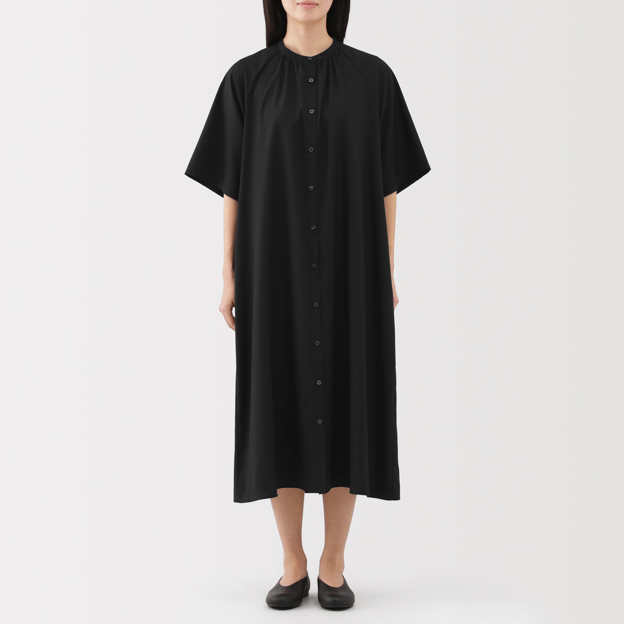 Lyocell Blend Half-Sleeve Dress - Image 12