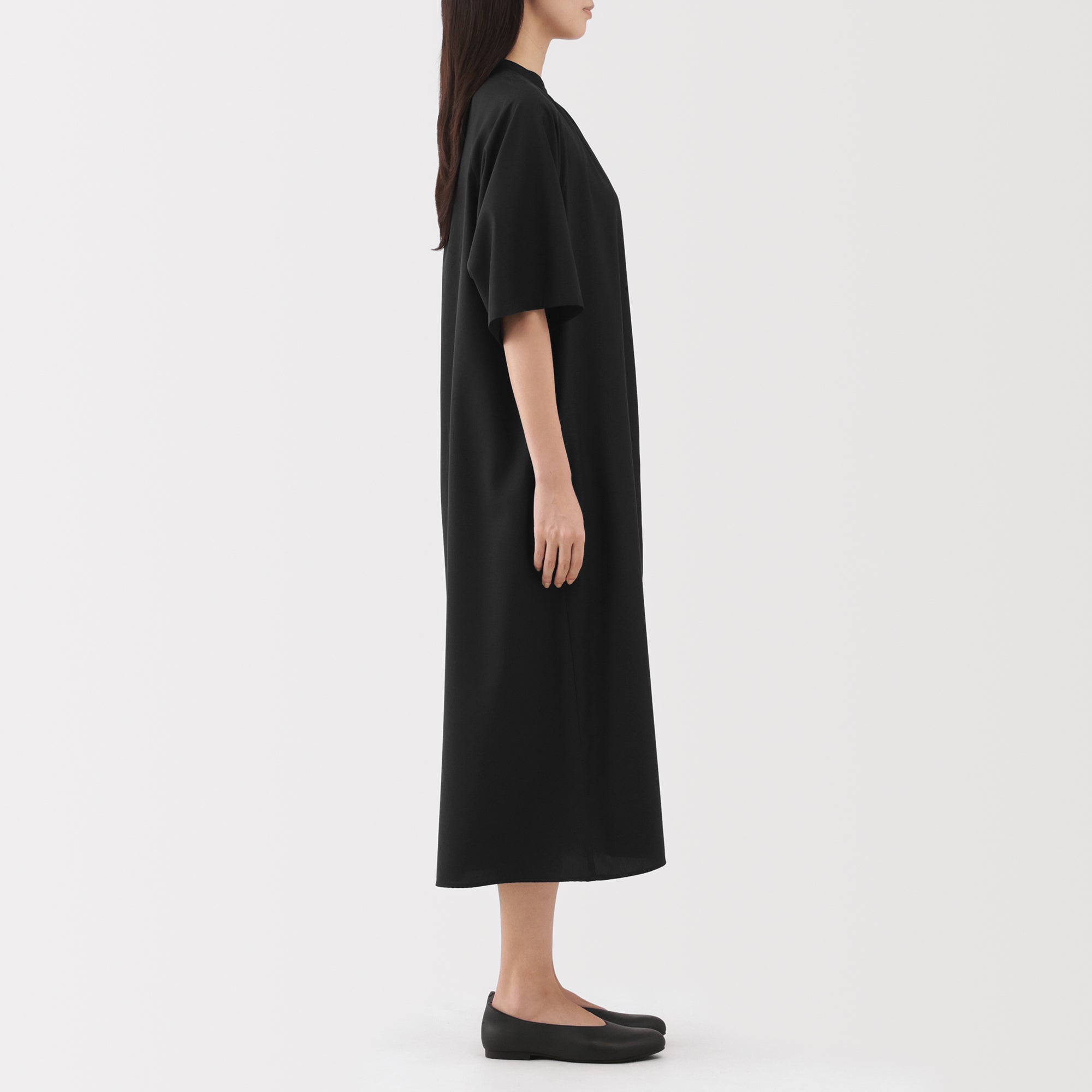 Lyocell Blend Half-Sleeve Dress - Image 13