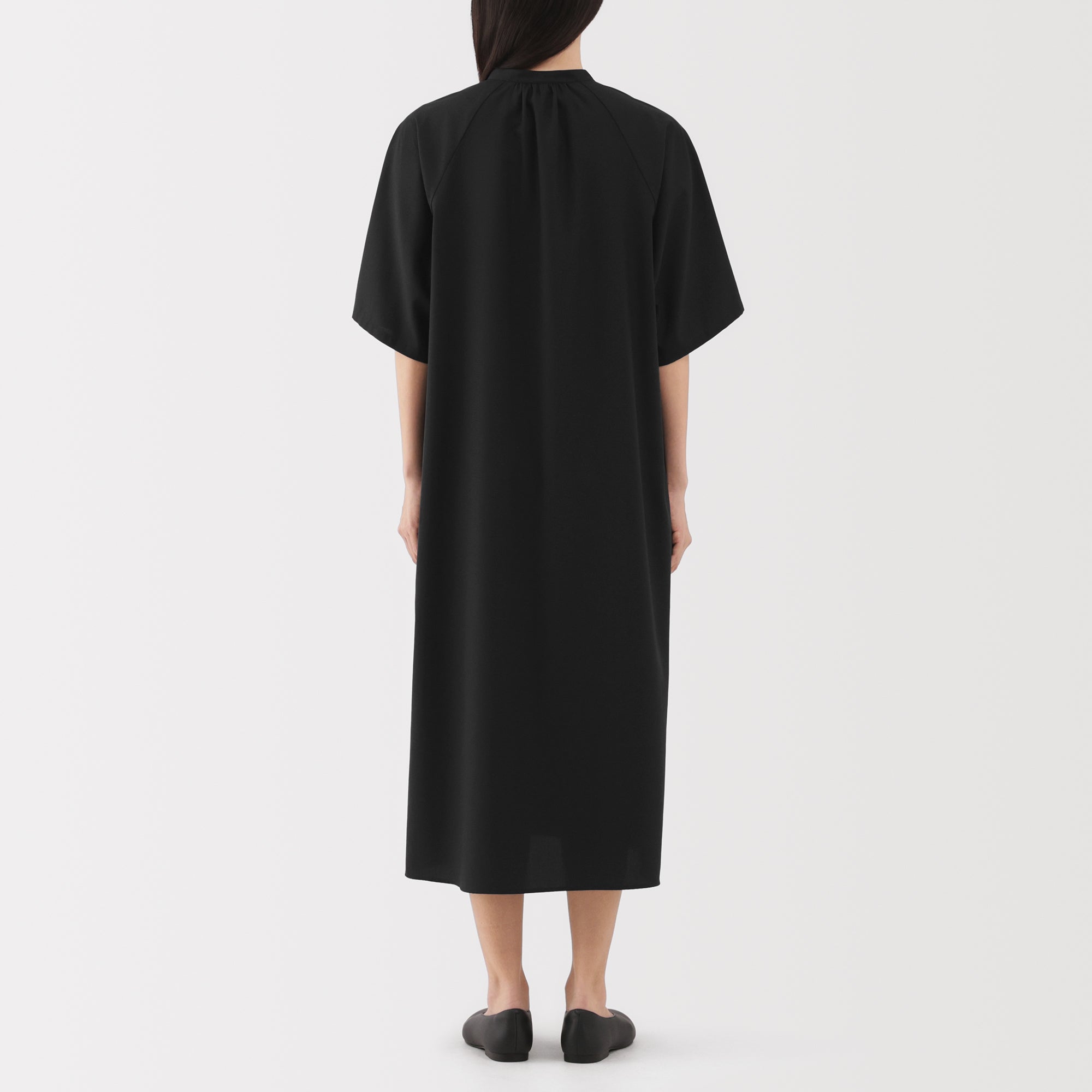 Lyocell Blend Half-Sleeve Dress - Image 22