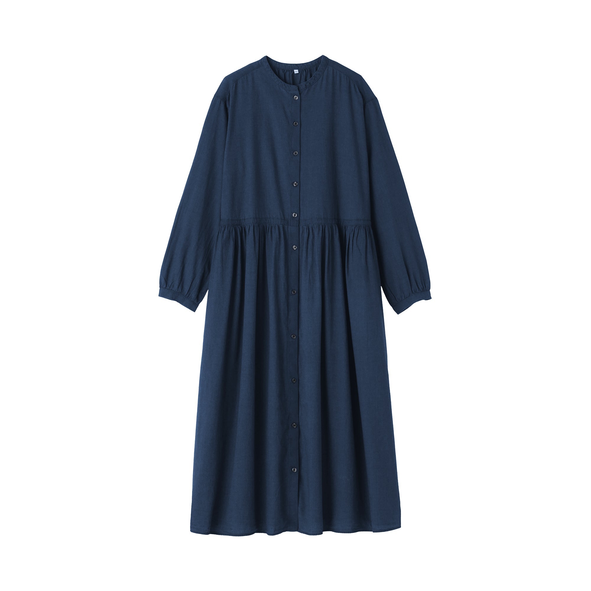 Cotton Voile Indigo Dress - Image 2