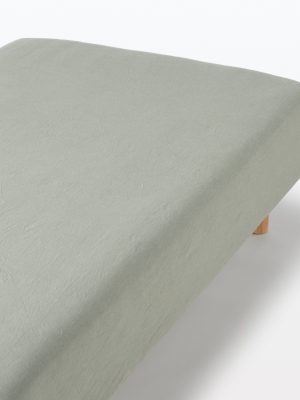 Washed Cotton Fitted Sheet