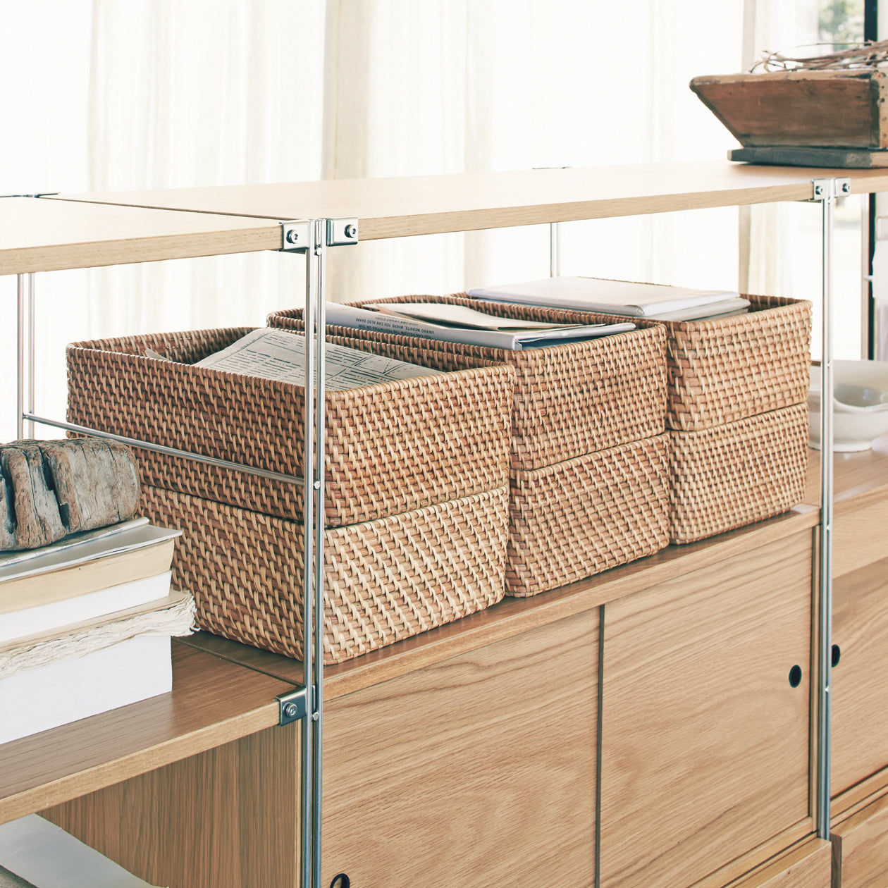 Rattan Rectangular Storage - Image 3