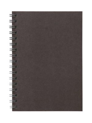 Dark Gray Double Ring Lined Notebook