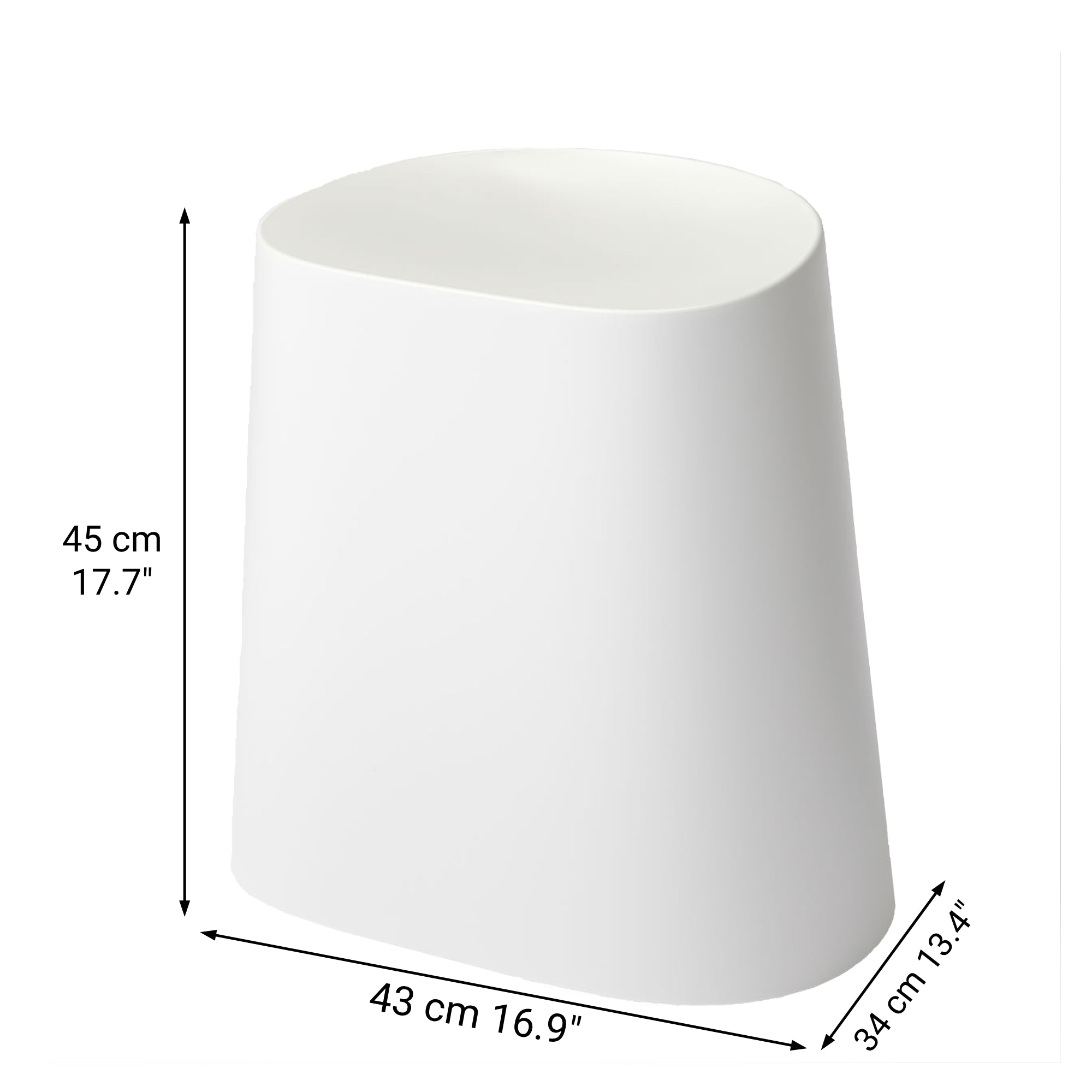 Polypropylene Stackable Stool Light Gray - Image 9