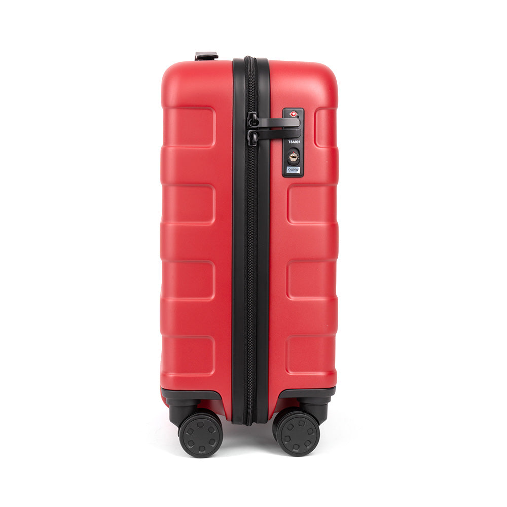 Adjustable Handle Hard Shell Suitcase 36L - Red | Carry-On - Image 2