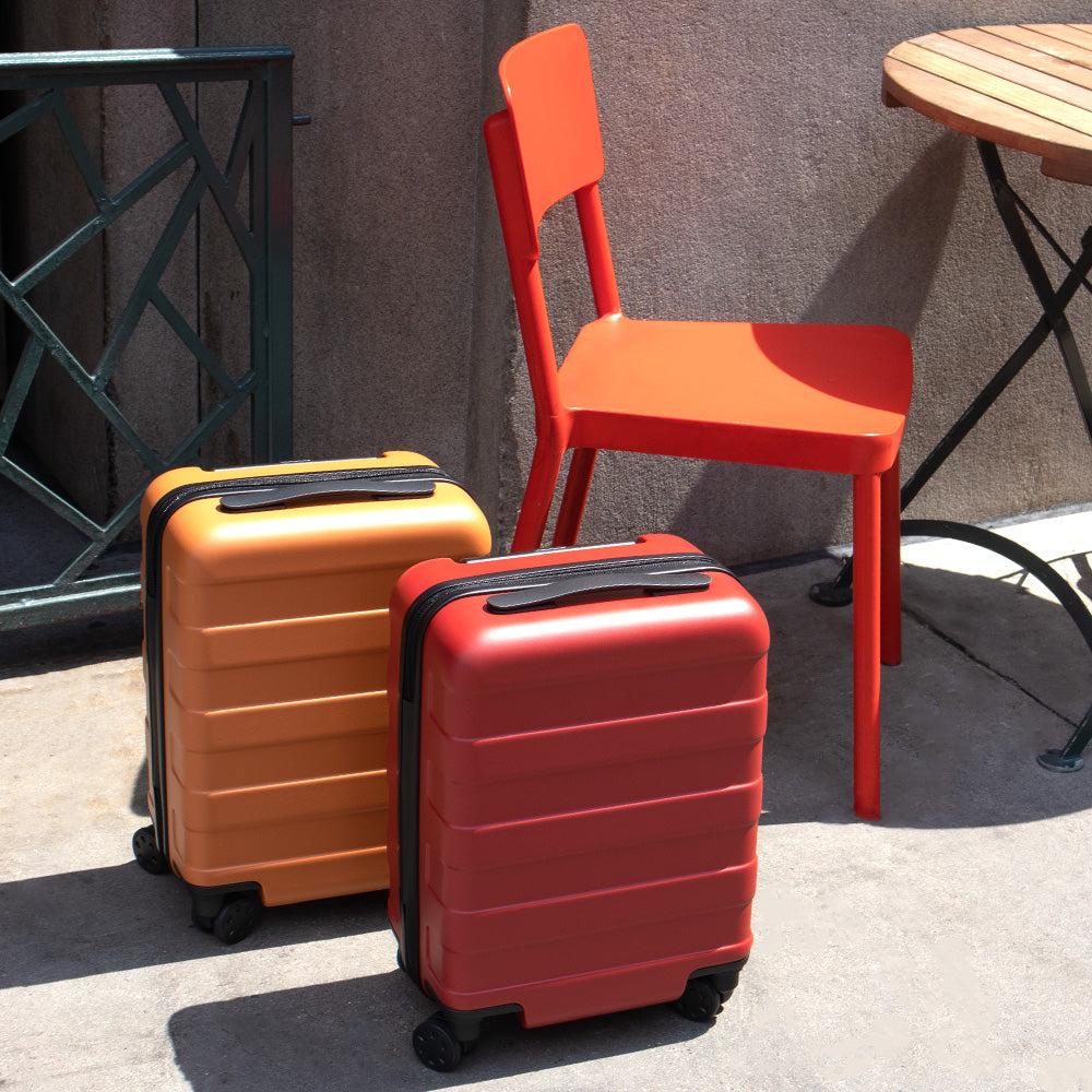 Adjustable Handle Hard Shell Suitcase 36L - Red | Carry-On - Image 7