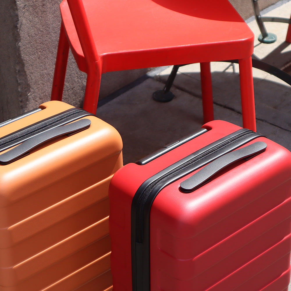 Adjustable Handle Hard Shell Suitcase 36L - Red | Carry-On - Image 8